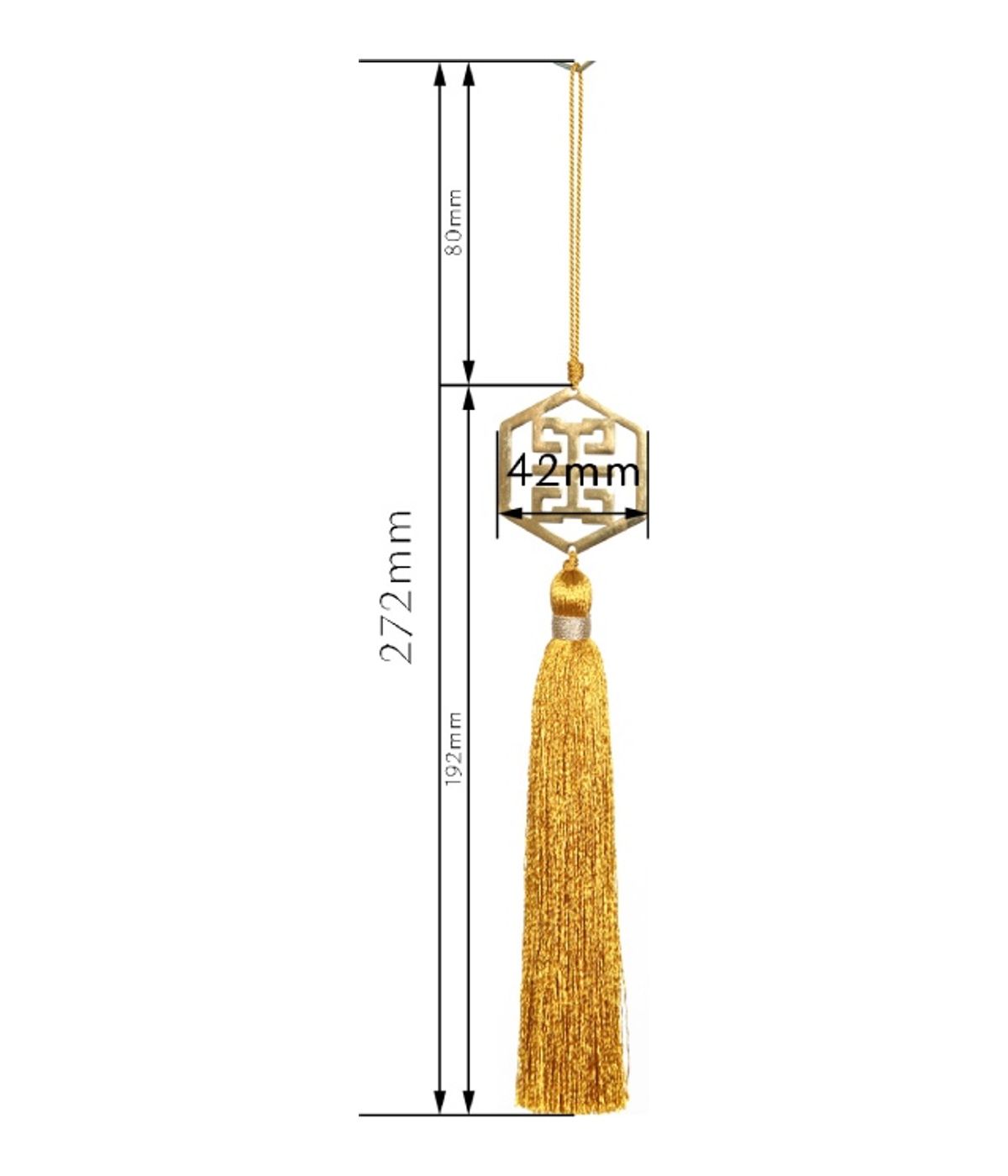 Kleine Quaste WK703B — Maßzeichnung