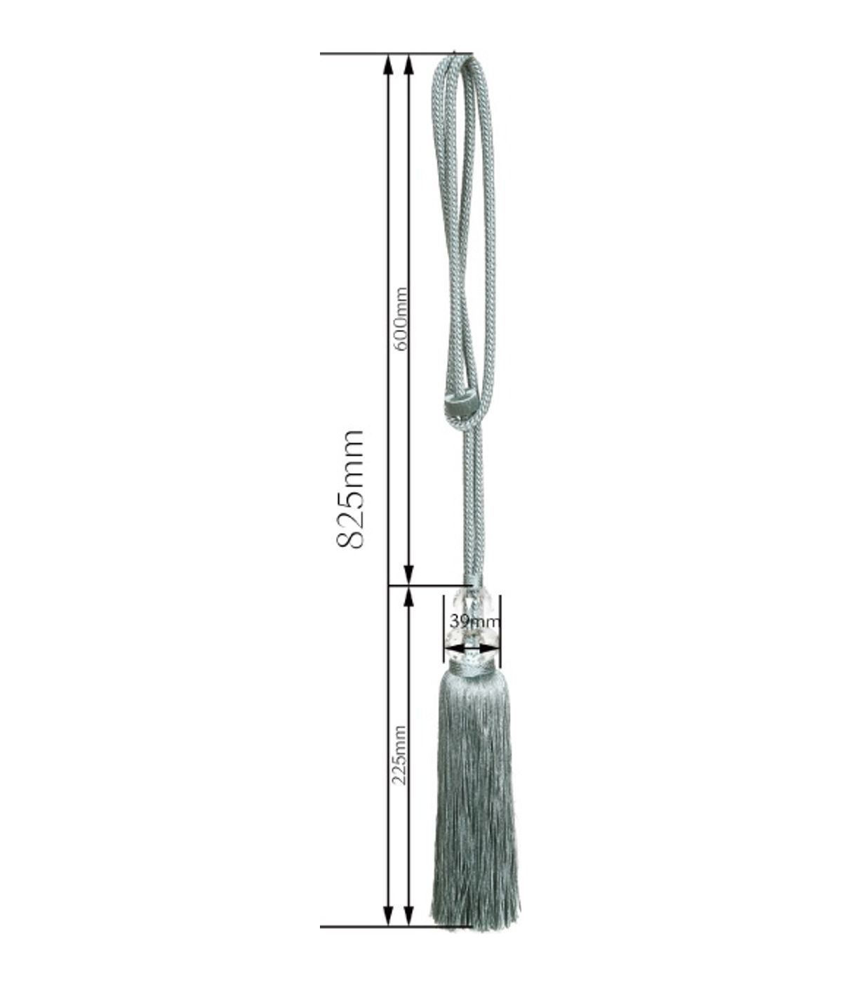 Große Quaste MB1501LY — Maßzeichnung