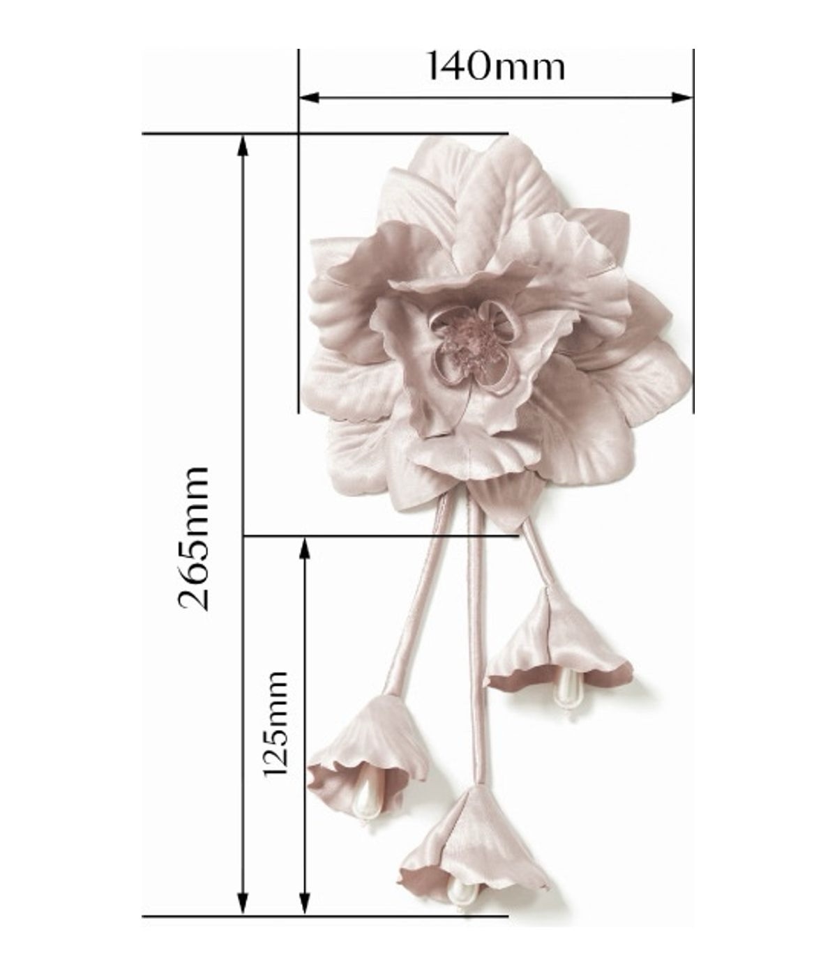 Small tassel WPZ8146 — Dimensions diagram