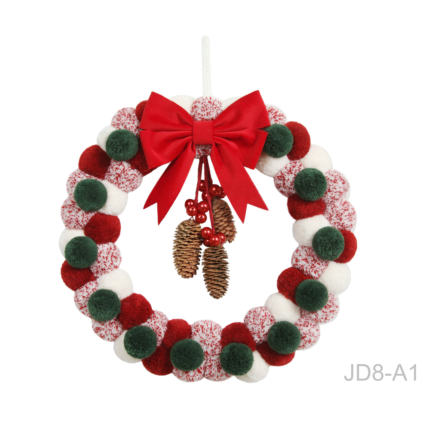 Dekorativer Weihnachtskranz 39 × 39 cm — Farbe 1