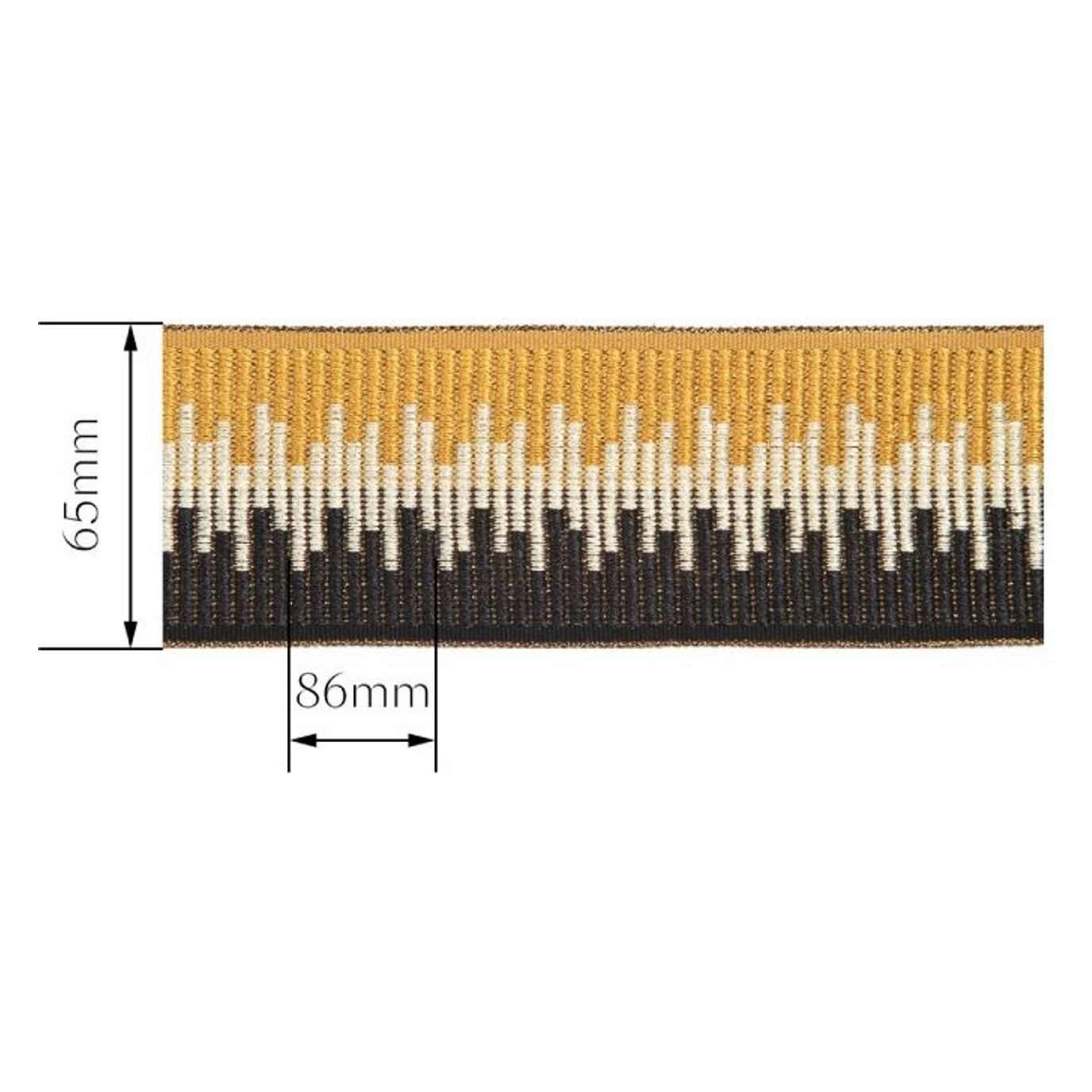Dekorband ZR8074C — Maßzeichnung