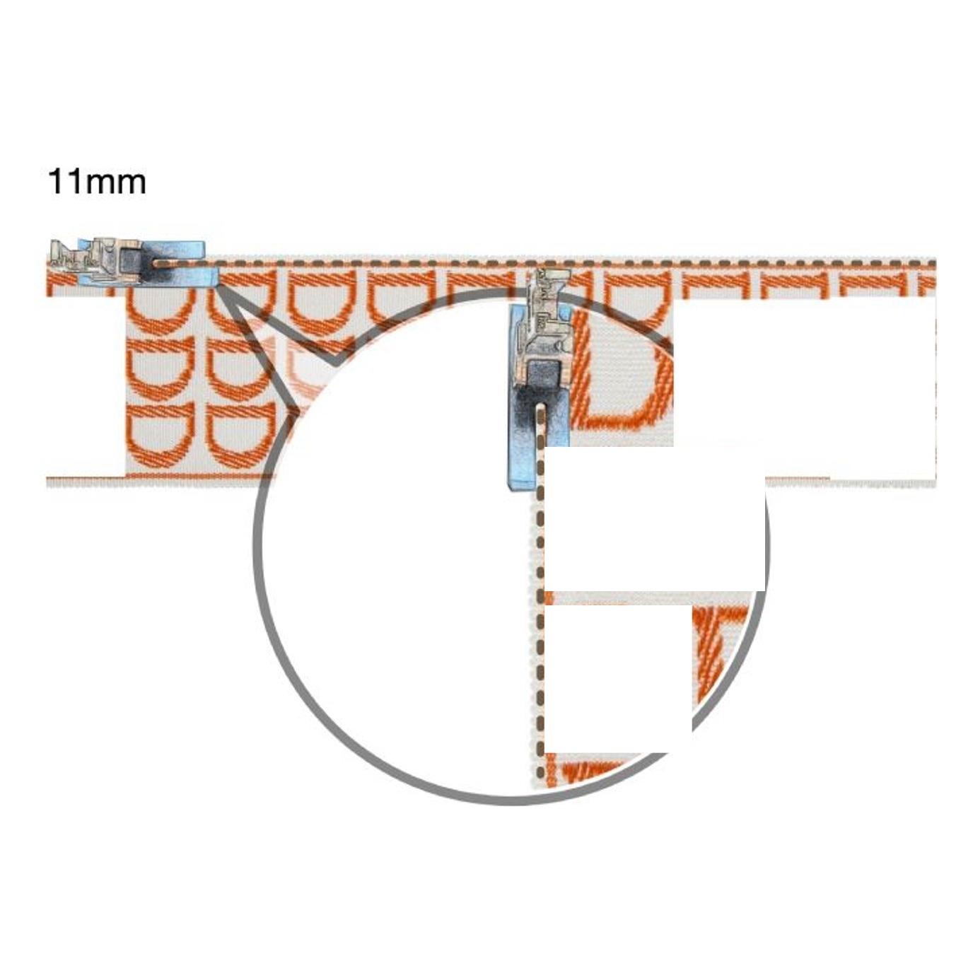 Dekorband DR8074S — Nähschema
