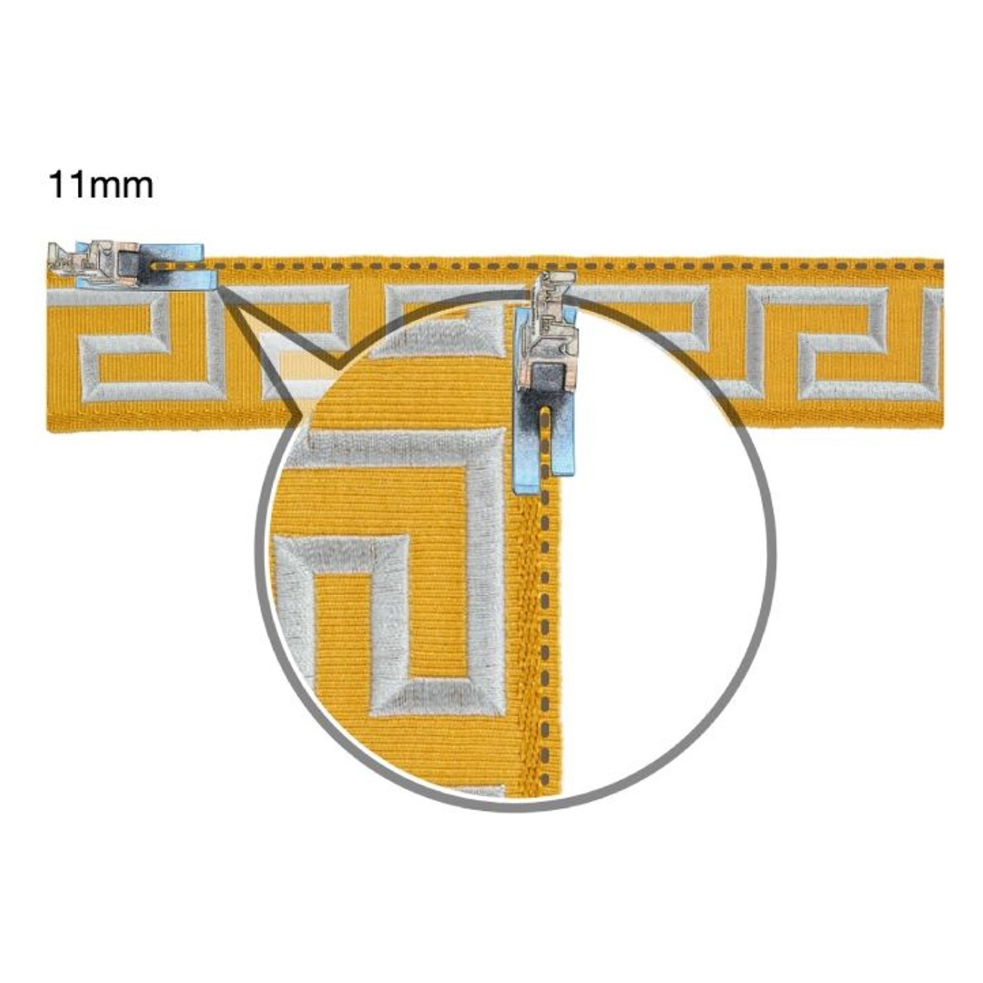 Decorative tape WXR8074H — Sewing diagram