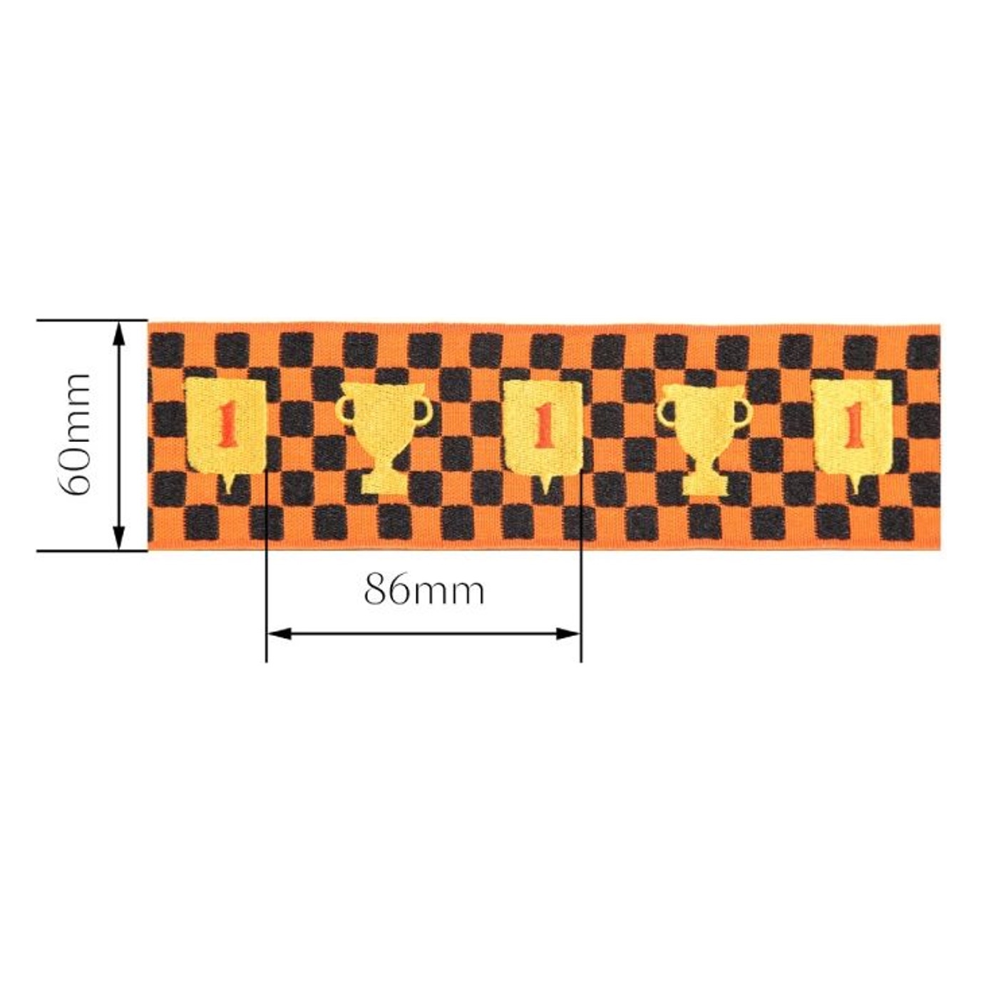 Decorative tape WXR8074Z — Dimensions diagram