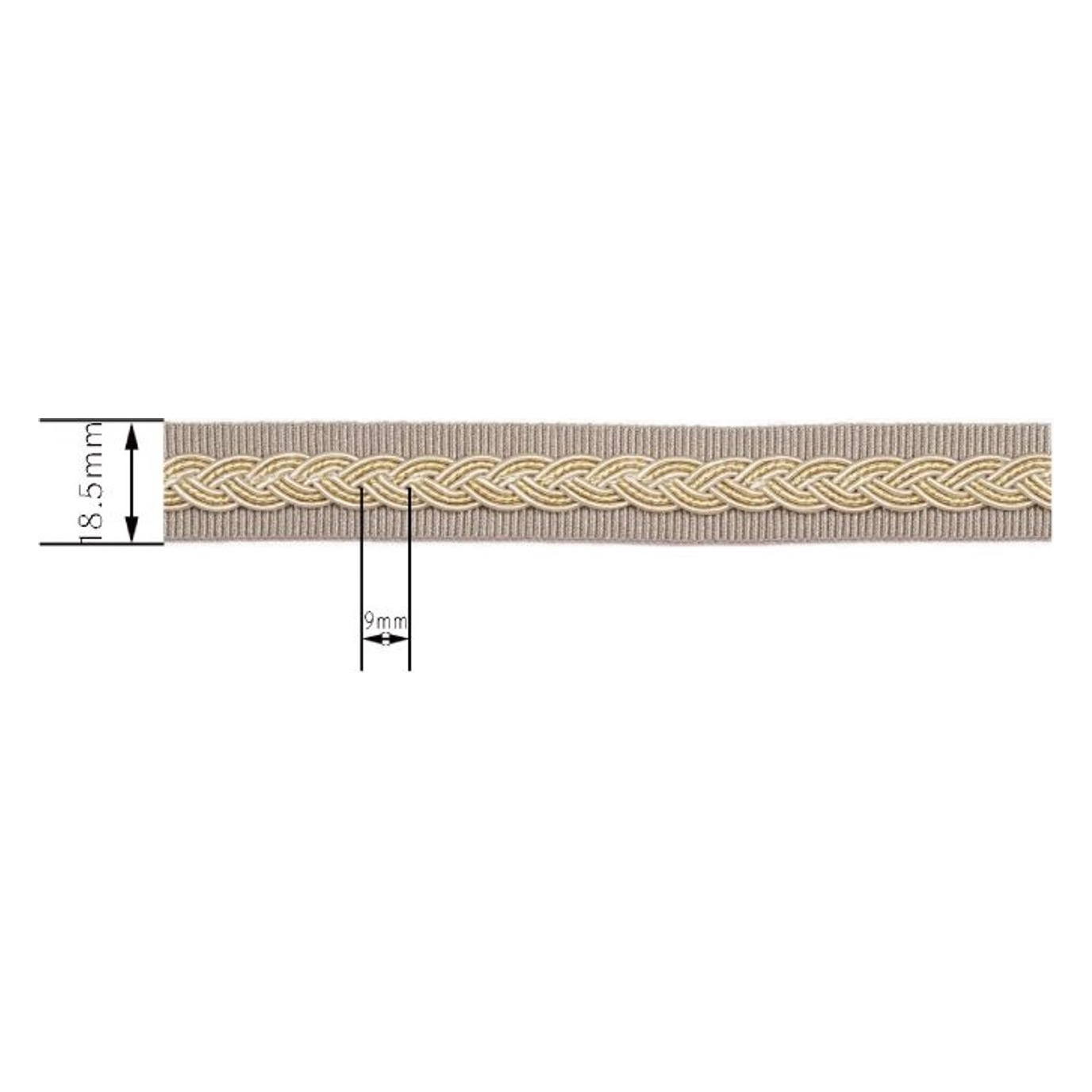 Dekorband WG8106Y — Maßzeichnung