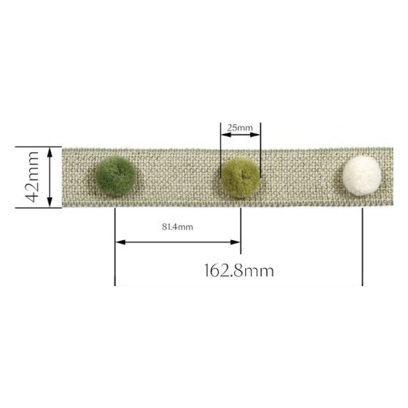 Dekorband ZR8133 — Maßzeichnung
