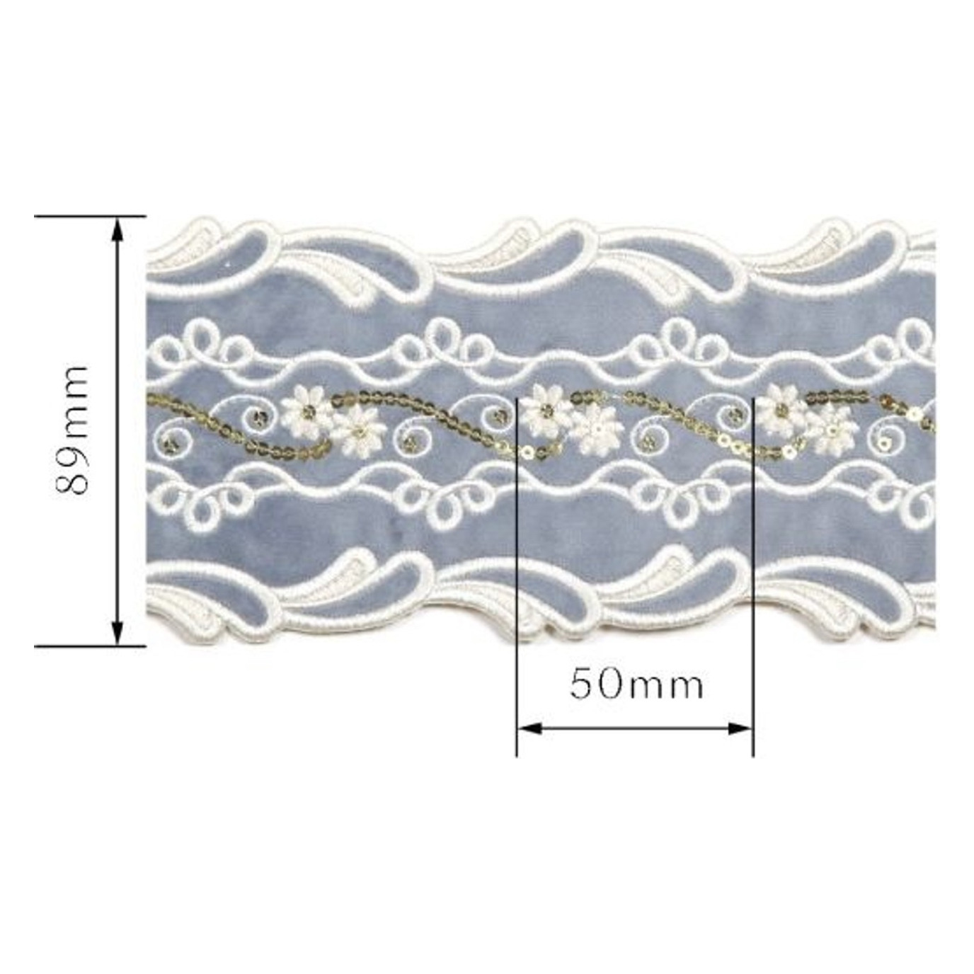 Decorative tape CM8135F — Dimensions diagram