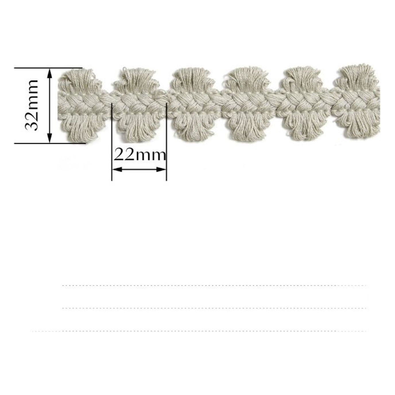 Decorative tape AG8138 — Dimensions diagram