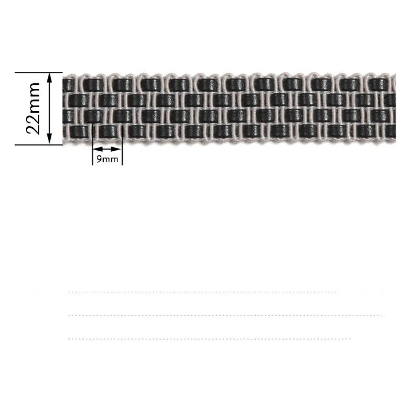 Decorative tape AG8128C — Dimensions diagram