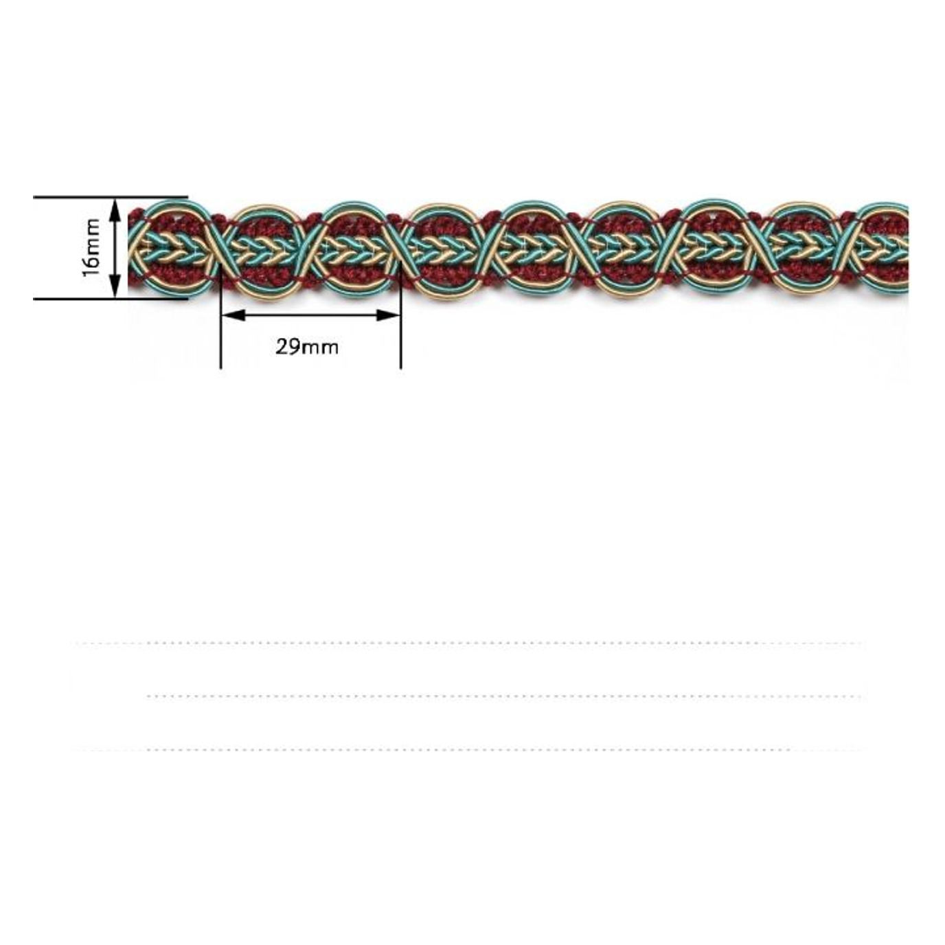 Decorative tape AG8137A — Dimensions diagram
