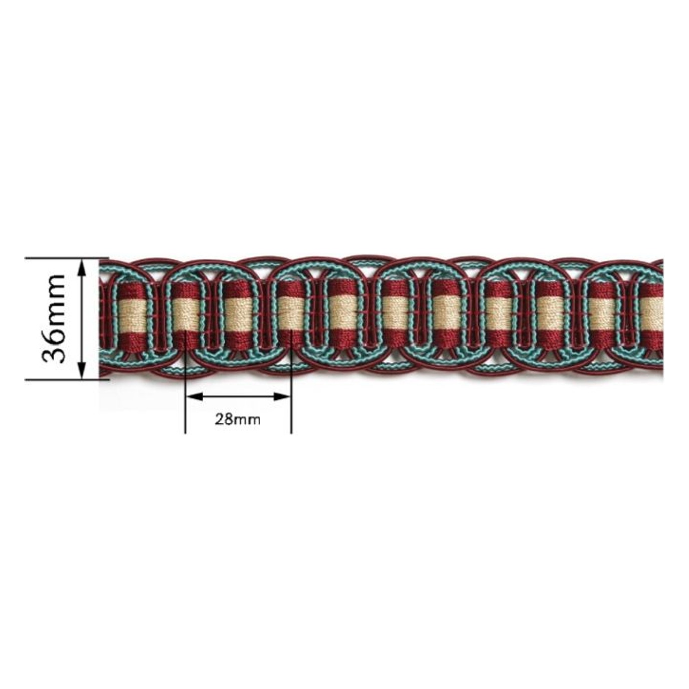 Decorative tape AG8137C — Dimensions diagram
