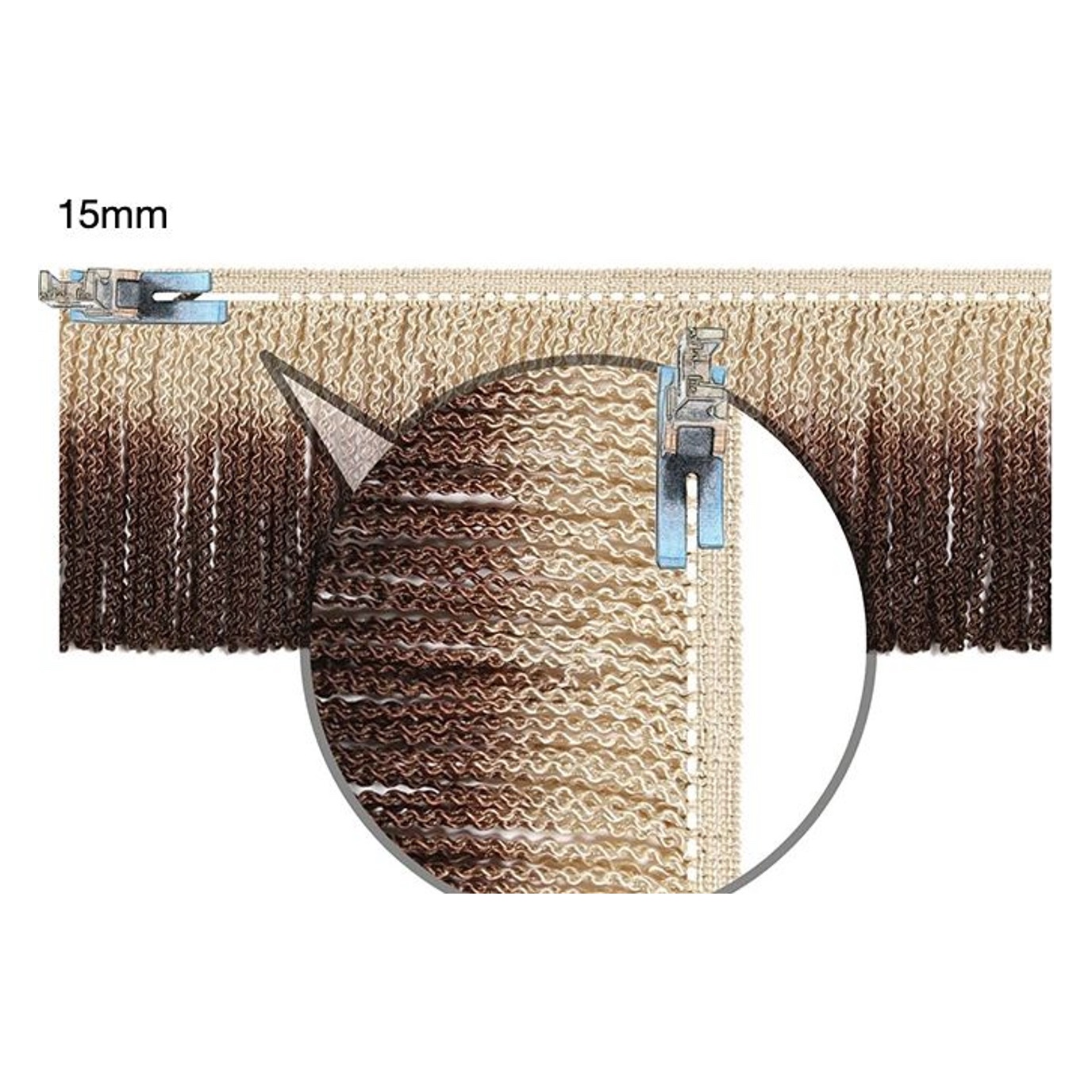 Cord fringe AF8159Y — Sewing diagram