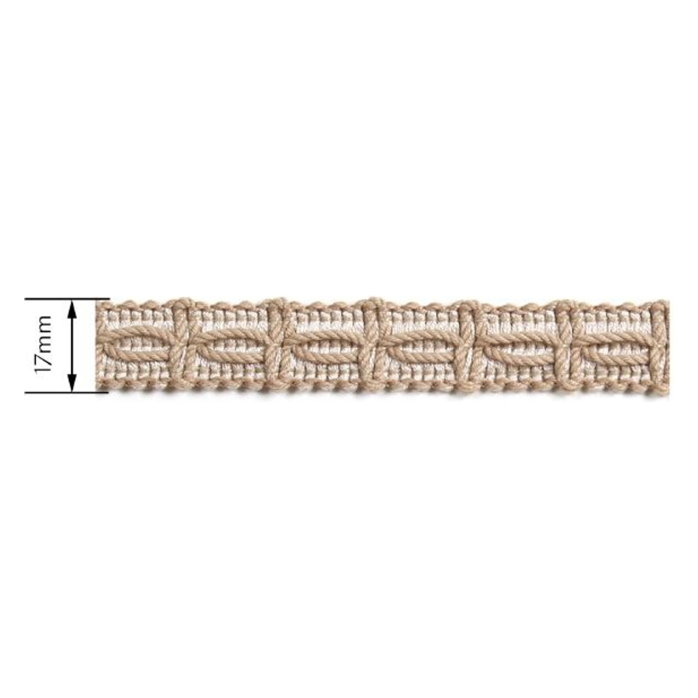 Woven decorative tape — Dimensions diagram