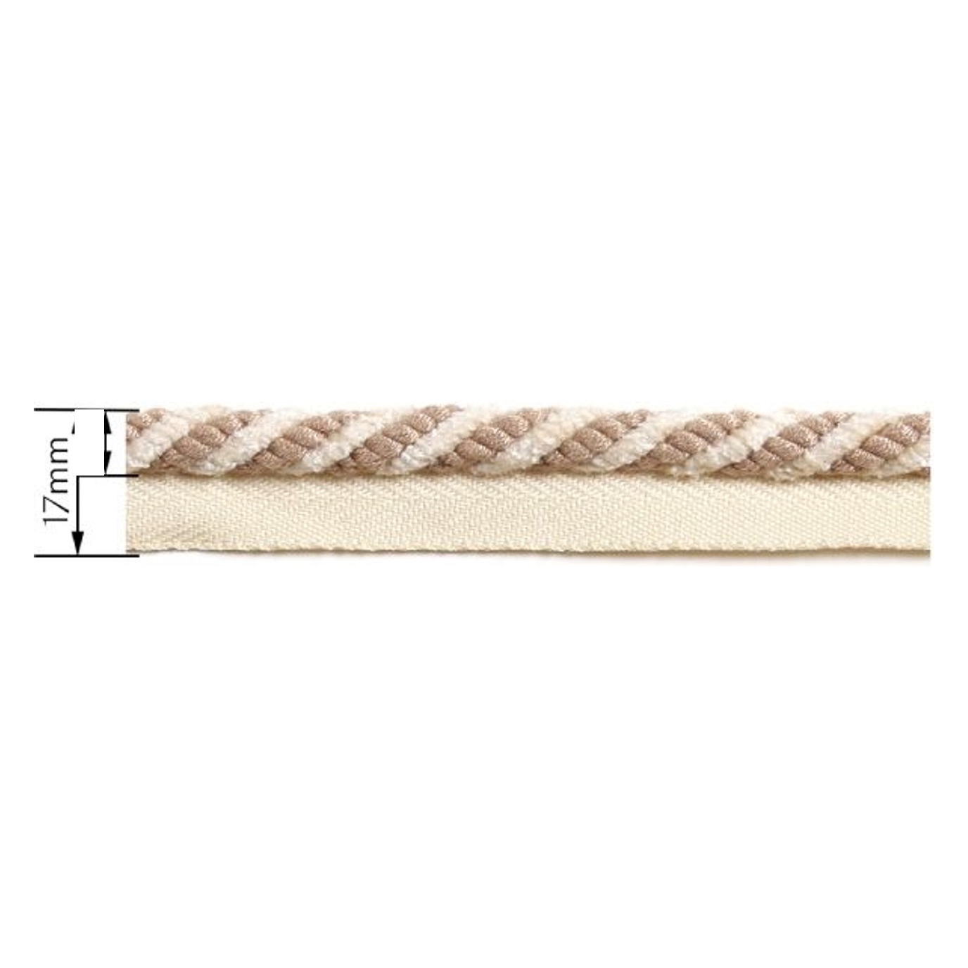 Decorative piping cord — Dimensions diagram